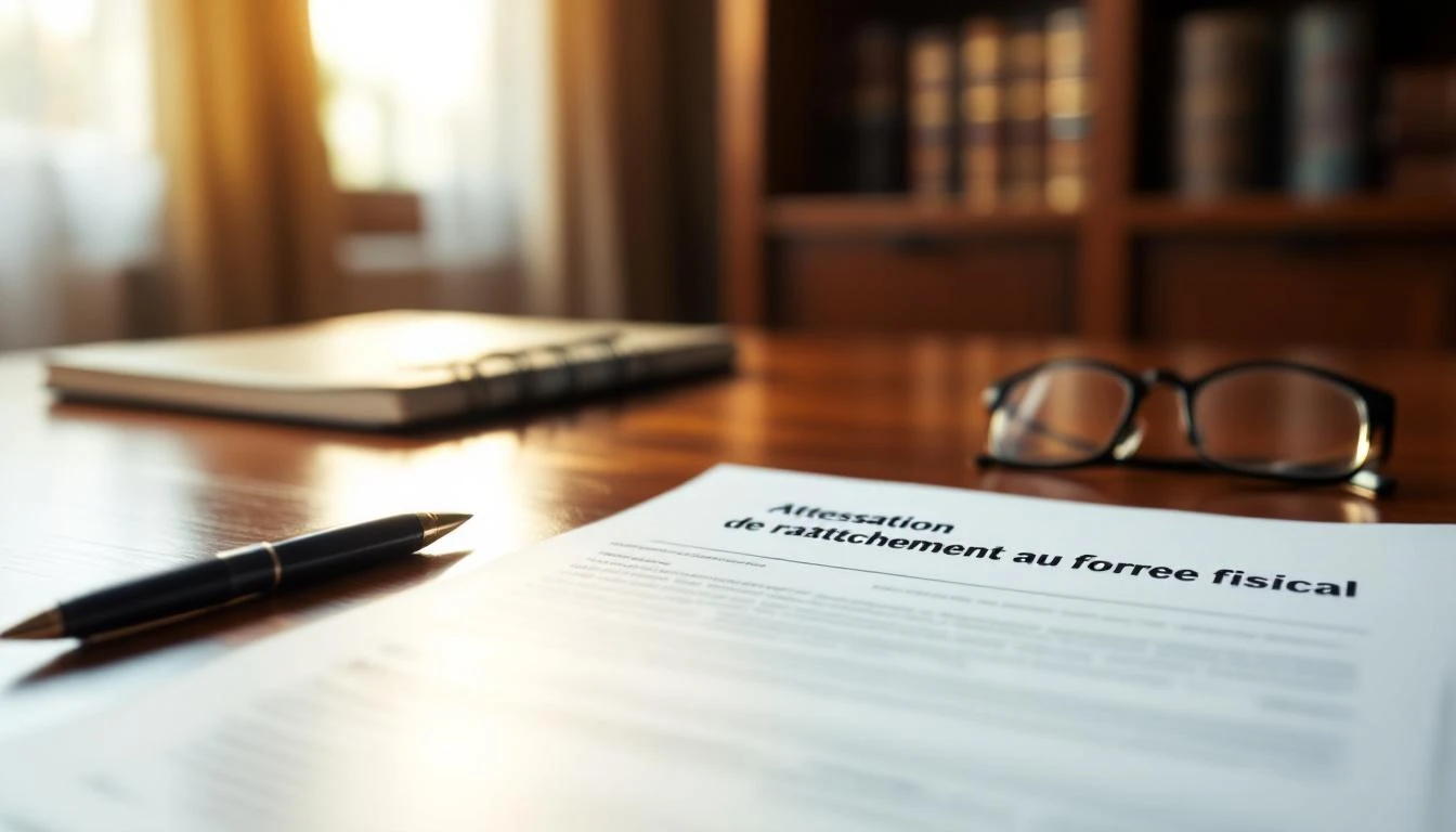 Attestation de rattachement au foyer fiscal - Démarches et conditions